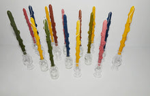 Load image into Gallery viewer, FLORAL TAPER CANDLE SET OF TWO BEESWAX FROM SPAIN
