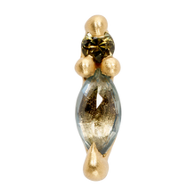 Load image into Gallery viewer, Polly Wales Green Ray Stud Earring
