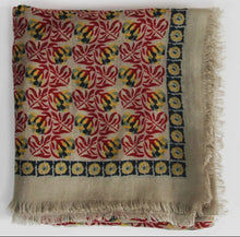 Load image into Gallery viewer, POEM LARGE WOOL SCARF LES BELLES VAGABONDES
