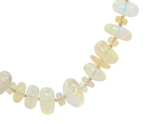 Load image into Gallery viewer, HARGREAVES HOOK END OPAL STRAND with 18K YELLOW GOLD HOOKS
