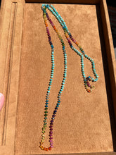 Load image into Gallery viewer, AQUA AMAZONITE LONG RAINBOW LEI
