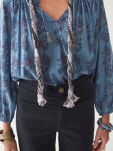 Load image into Gallery viewer, Sybille Blouse - Blossom Karina Blue
