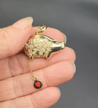 Load image into Gallery viewer, LOVE BANK WITH HEART COIN PENDANT (PIGGY-BANK)

