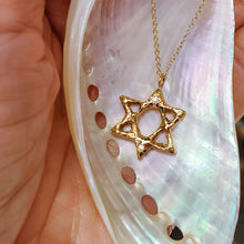 Load image into Gallery viewer, GOLD AND DIAMOND STAR OF DAVID
