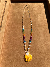 Load image into Gallery viewer, Sunrise Shell with Moonstone &amp; Gold Rainbow
