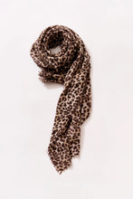 Load image into Gallery viewer, Cashmere Felted Stole in Leopard
