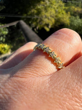 Load image into Gallery viewer, MINI STAR RING 18K YELLOW GOLD DIAMOND SET STARS
