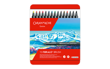 Load image into Gallery viewer, Caran d'Ache FIBRALO™ BRUSH - 15 COLOUR ASSORTMENT
