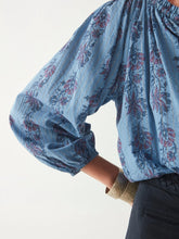 Load image into Gallery viewer, Sybille Blouse - Blossom Karina Blue
