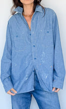Load image into Gallery viewer, VINTAGE CHAMBRAY WORK SHIRT UNISEX
