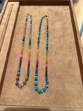 Load image into Gallery viewer, Larger center stone Rainbow Mana Lei without center drop
