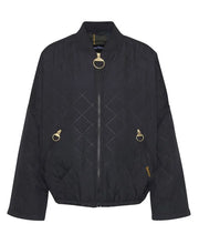 Load image into Gallery viewer, EMLYN QUILTED BOMBER JACKET BLACK
