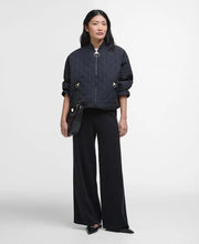 Load image into Gallery viewer, EMLYN QUILTED BOMBER JACKET BLACK
