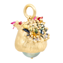 Load image into Gallery viewer, Polly Wales Rainbow Owl Bell Charm
