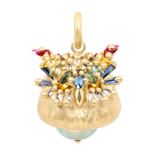 Load image into Gallery viewer, Polly Wales Rainbow Owl Bell Charm
