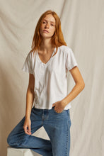 Load image into Gallery viewer, PERFECT WHITE TEE HENDRIX COTTON V-NECK
