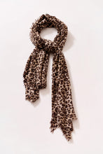 Load image into Gallery viewer, Cashmere Felted Stole in Leopard
