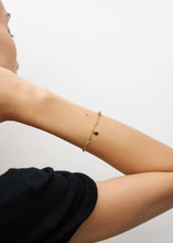 Load image into Gallery viewer, #PS9 18KT GOLD INDIGO BRACELET WITH DROP

