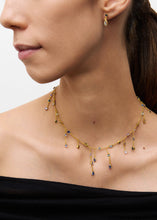 Load image into Gallery viewer, #PS2 INDIGO SHORT FRINGE NECKLACE
