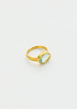Load image into Gallery viewer, #PS7 18KT INDIGO AQUAMARINE GREEK RING
