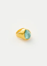 Load image into Gallery viewer, #PS3 22KT GOLD AQUAMARINE RING
