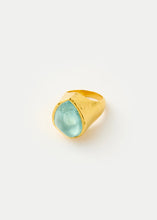 Load image into Gallery viewer, #PS3 22KT GOLD AQUAMARINE RING
