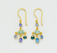 Load image into Gallery viewer, #PS5 18KT INDIGO TINY JELLYFISH EARRINGS
