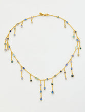 Load image into Gallery viewer, #PS2 INDIGO SHORT FRINGE NECKLACE
