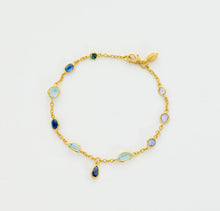 Load image into Gallery viewer, #PS9 18KT GOLD INDIGO BRACELET WITH DROP
