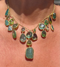Load image into Gallery viewer, #PS1 FRINGE NECKLACE ON HANDMADE PINCH CHAIN
