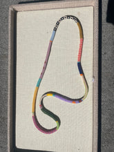 Load image into Gallery viewer, CUERDA LONG NECKLACE ONE OF A KIND  JAPANESE GLASS BEAD LONG NECKLACE
