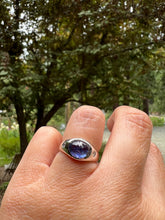 Load image into Gallery viewer, AMRIT FINE JEWELRY BLUE TANZANITE (SAPPHIRE) IN 18K WHITE GOLD
