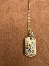 Load image into Gallery viewer, MILES MCNEEL MEDIUM DOG TAG NECKLACE 14K YELLOW GOLD CHAIN
