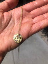 Load image into Gallery viewer, POLLY WALES ONE OF A KIND CELESTE SPINNING DISC NECKLACE MIXED CUT SAPPHIRES
