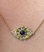 Load image into Gallery viewer, POLLY WALES + TYSA EXCLUSIVE EYE 18K SAPPHIRE AND DIAMONDS
