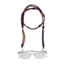 Load image into Gallery viewer, IRIS GLASS / SUNGLASS NECKLACE MACRAMÉ MIX
