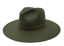 Load image into Gallery viewer, LOVELY BIRD SAN SEBASTIAN PACKABLE TRAVEL FOLDABLE STRAW FEDORA HAT
