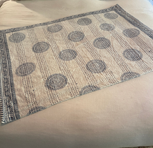 Load image into Gallery viewer, BABY / KIDDO KIDS FUZZY BLANKET COCONUT NEW KANTHA QUILT WITH MINKY FAUX FUR INDIGO AND WHITE  THROW BLANKET
