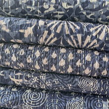 Load image into Gallery viewer, COCONUT NEW KANTHA INDIGO / WHITE  AND WHITE / INDIGO  PINK
