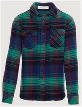 Load image into Gallery viewer, GODS TRUE CASHMERE VENICE TARTAN WITH LAPIS BUTTON
