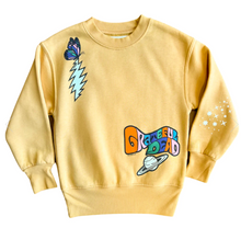 Load image into Gallery viewer, ROWDY SPROUT SUNSET YELLOW GRATEFUL DEAD CREWNECK SWEATSHIRT
