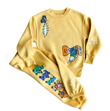 Load image into Gallery viewer, ROWDY SPROUT SUNSET YELLOW GRATEFUL DEAD CREWNECK SWEATSHIRT
