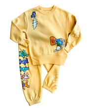 Load image into Gallery viewer, ROWDY SPROUT SUNSET YELLOW GRATEFUL DEAD CREWNECK SWEATSHIRT
