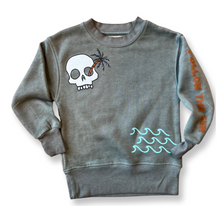 Load image into Gallery viewer, ROWDY SPROUT DUSTY OLIVE FOLLOW THE SUN CREWNECK SWEATSHIRT
