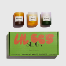 Load image into Gallery viewer, SIDIA LIL BB'S CANDLE SET  BRALESS, WIRED, SOAKED
