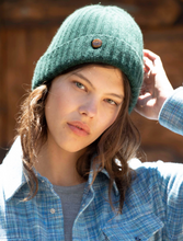 Load image into Gallery viewer, GODS TRUE CASHMERE FOREST GREEN MOLLY HOGAN BEANIE
