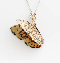 Load image into Gallery viewer, GOLDEN KAMEHAMEHA NECKLACE TWO TONE CHAIN BUTTERFLY
