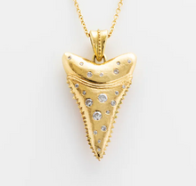 Load image into Gallery viewer, JAMES BANKS SHARK TOOTH DIAMOND LOCKET PENDANT

