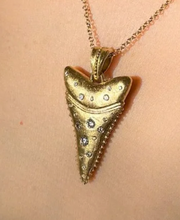 Load image into Gallery viewer, JAMES BANKS SHARK TOOTH DIAMOND LOCKET PENDANT
