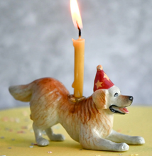 Load image into Gallery viewer, CAMP HOLLOW PORCELAIN ANIMAL CAKE TOPPERS / CANDLE HOLDER
